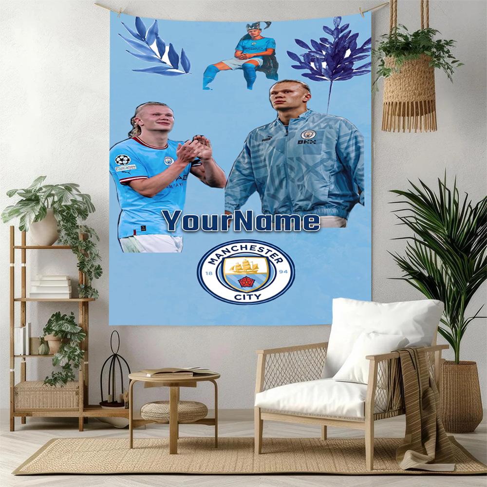 Haaland Custom Your Name Wall Decor Tapestry Art For Pet Memorial Birthdaywedding Party Backdrop Family Gift