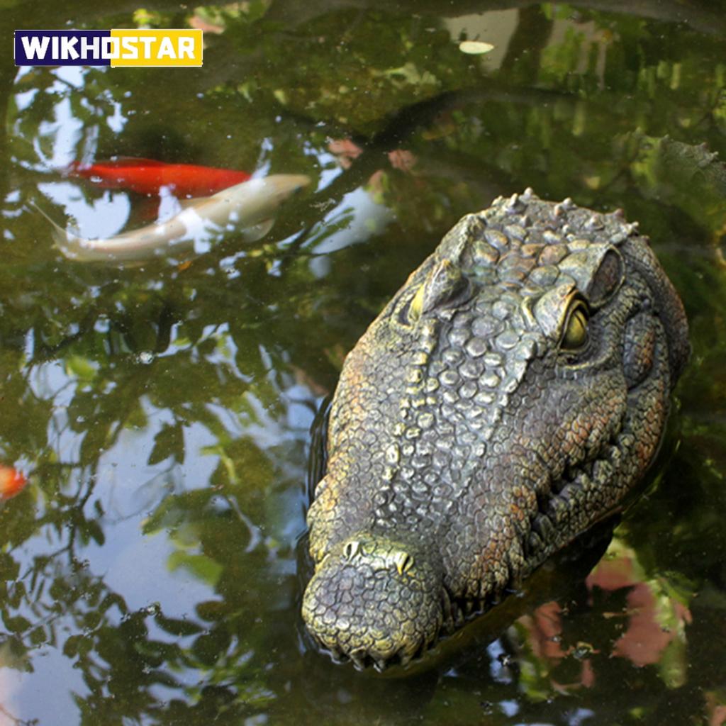 1pc,Floating Alligator Head Water Decor, Float Alligator Crocodile for scare Goose,Predator,Heron,Duck Control,Pool,Garden and P