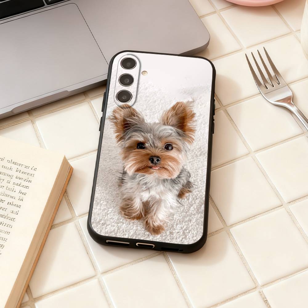 Yorkshire Terrier Dog Yorkie Puppy  Phone Case For Samsung Galaxy A73,A72,A71,A70,A53,A52,A51,Others Soft Black Shell