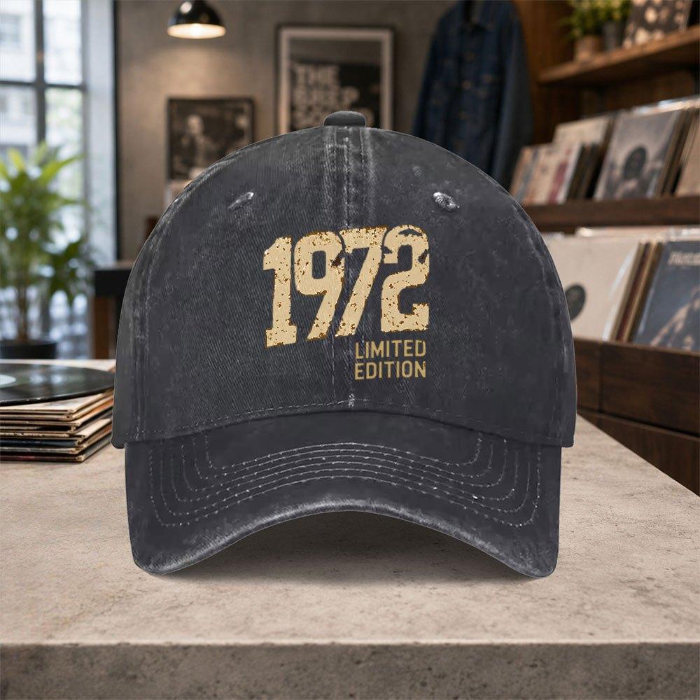 Limited Edition Washed Baseball Cap Unisex Adjustable Vintage Hat for Unisex Women Outdoor Daily Casual Wear