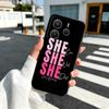 Girl Boss Lady Pink Soft Phone Case for Xiaomi Redmi Note 12 13 14 15 Pro Plus 11 12S 11S 11T 10 4G Black Cover Back Shell