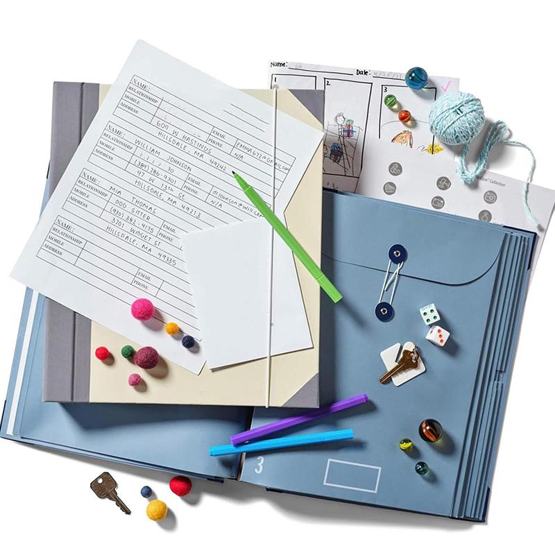 Kaybolmam Durumunda Binder Folio Belge Düzenleyici Genişleyen Dosya Klasörü Cepleri Akordeon Belge Düzenleyici Cep Organı