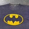 1989 Batman Movie Logo Graphic Tee Black Yellow DC Comics Single Stitch | Large