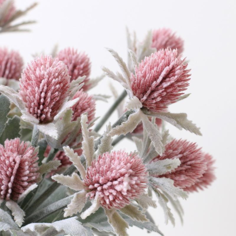 Simulation flower 6 heads celery simulation green plant home wedding soft decoration green plant flocking decoration