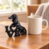 3D Printed Love Dog Ornament Cute Dog Statue Funny Animal Sculpture  Dog Lover