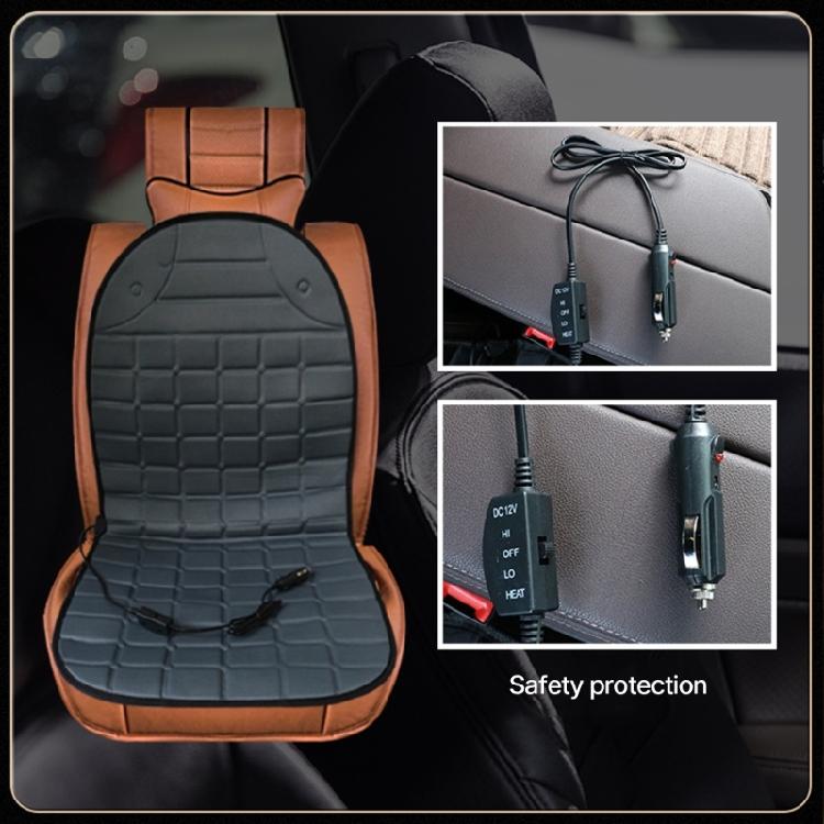 12V Car Heated Seat Cover Cushion Warmer Adjustable Heating Warming Pad Cover