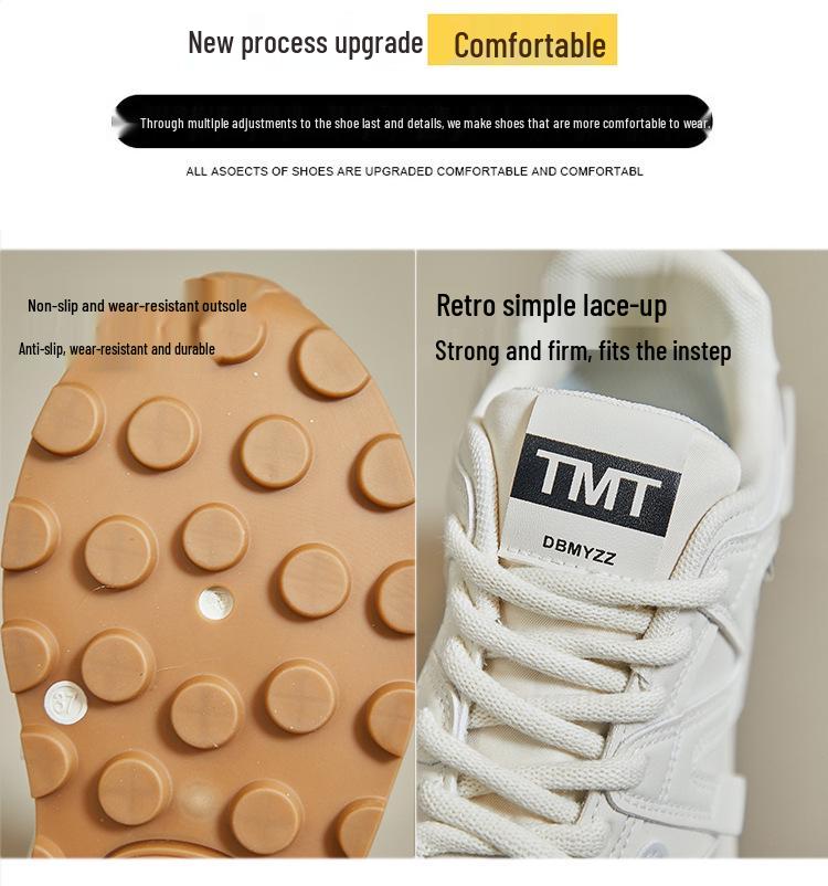 Korean Style Argan Women's 2025 Spring Sneakers - Casual, Thick-Soled, Height-Increasing Trendy Running Shoes - 6682