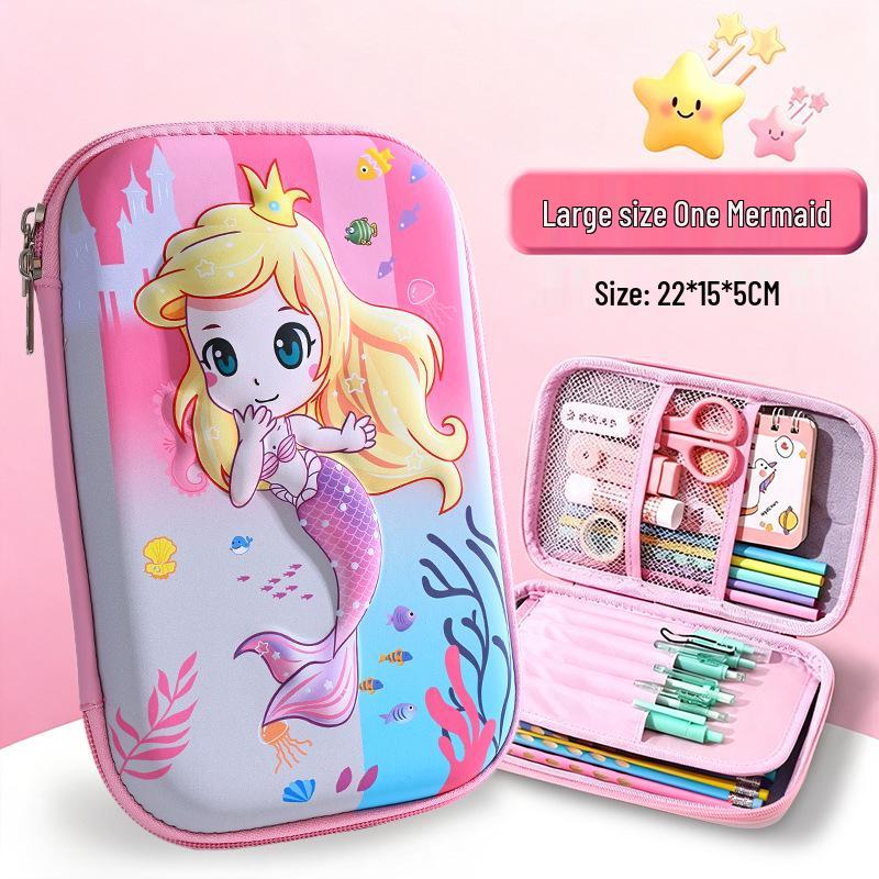 3D Stereo Unicorn Pencil Case - Multi-functional, Large Capacity Stationery Box for Primary School Students