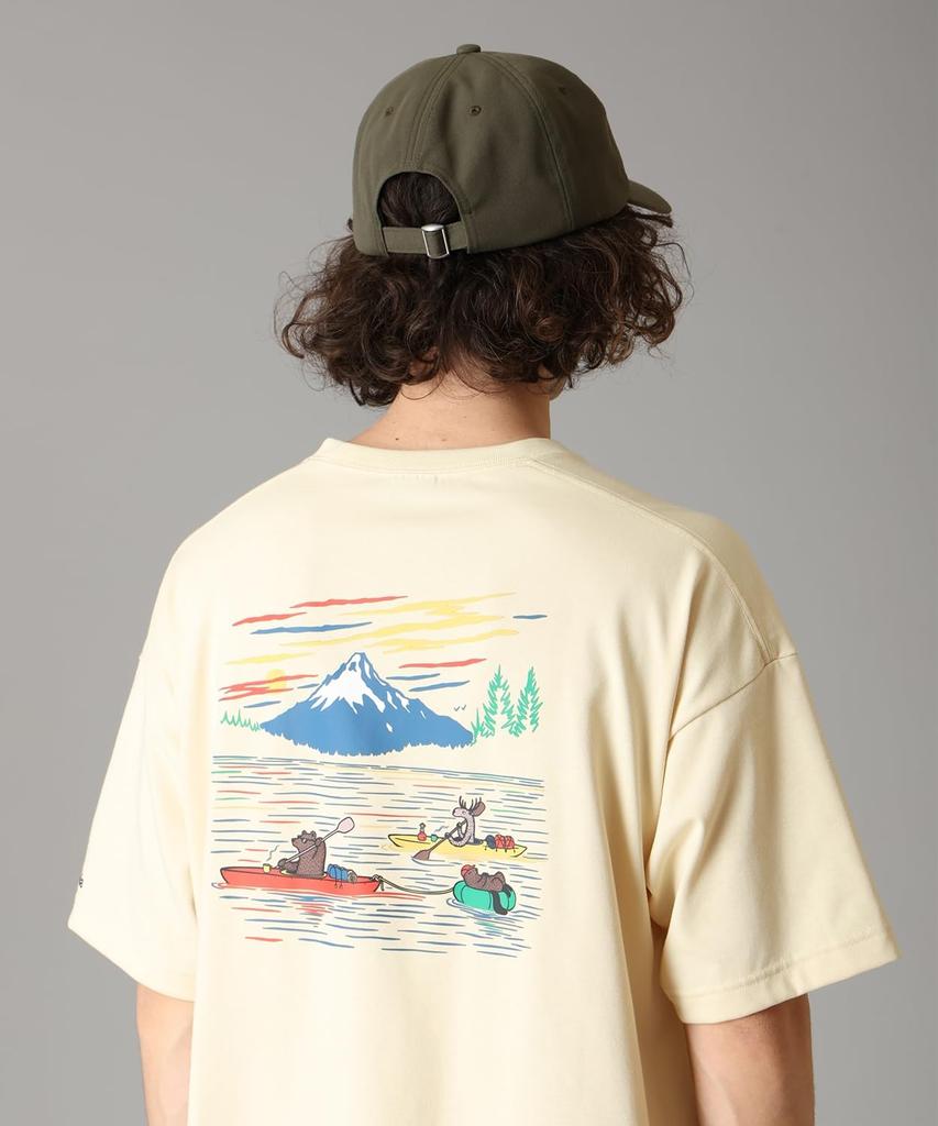 Lake To Avenue Graphic Short Sleeve PG2040 Glove Yellow River Size L [Columbia] T-Shirt