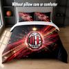AC Milan Design Bed Bedding Set 1 Duvet Cover + 2 Pillowcases Soft Breathable Household Bed Linens