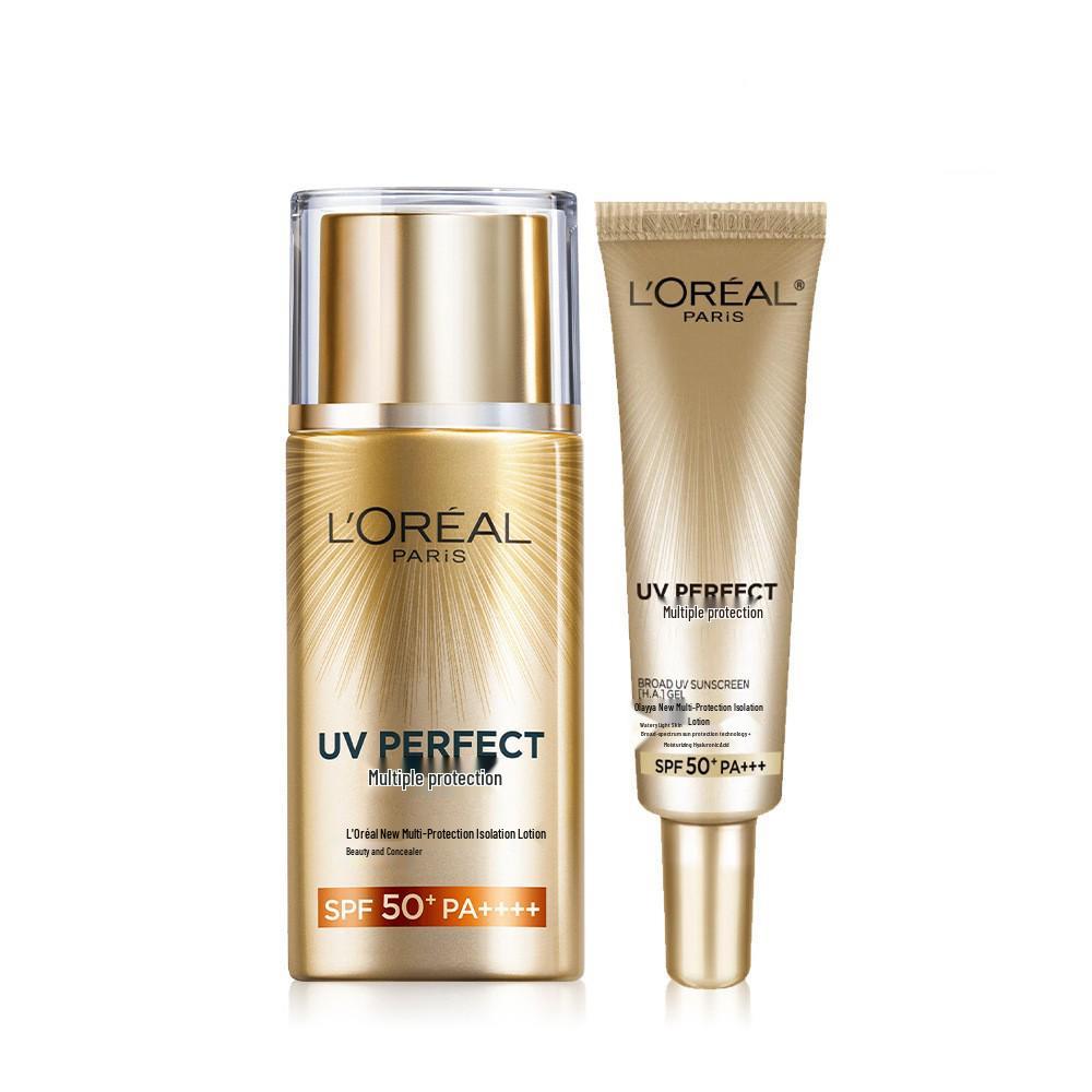 L'Oréal Multi-Protection Isolation Lotion & Beauty Concealer Gift Set for Girls - Travel, Outdoor, Daily Use Sunscreen