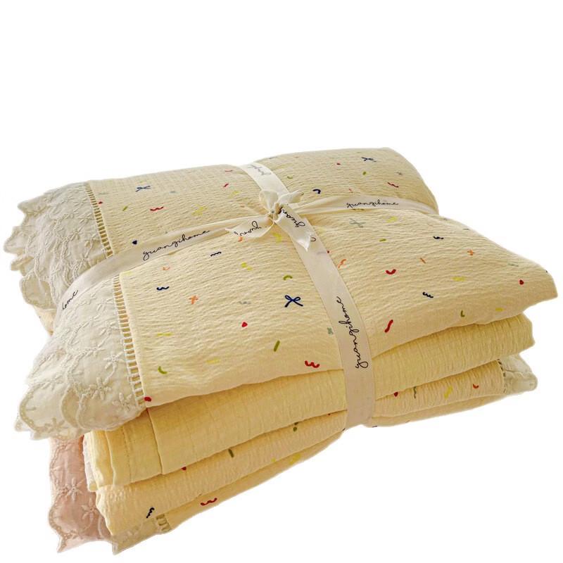 DreamYou Cotton Lace 4-Piece Bedding Set
