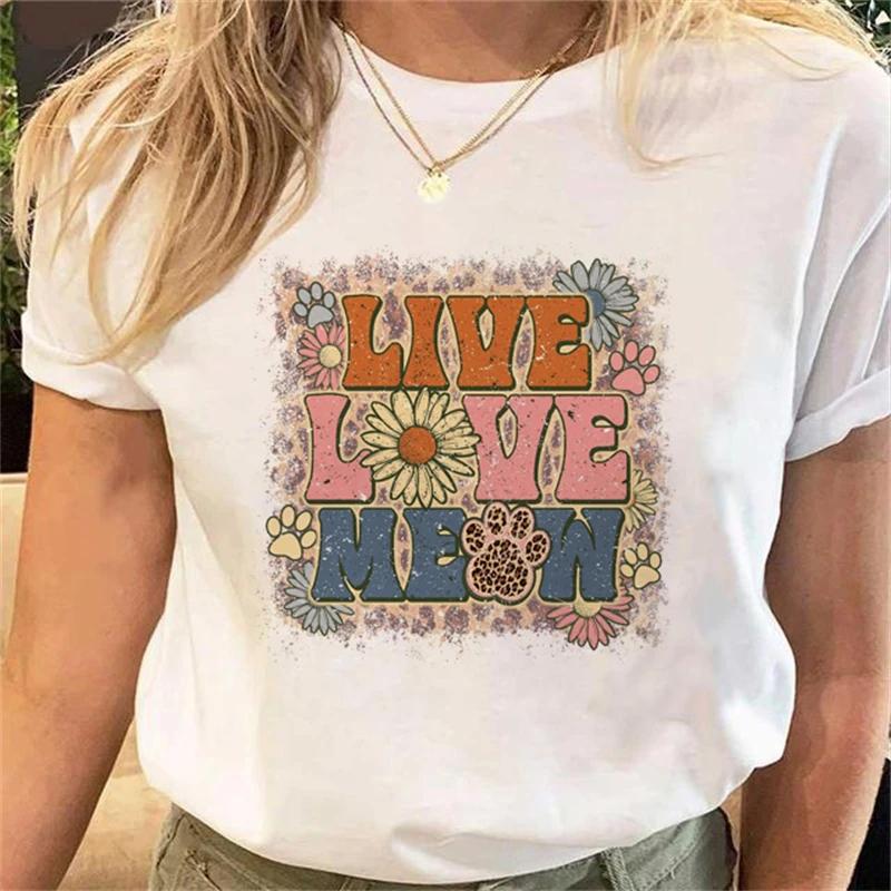 Simple And Funny Unisexs Plant Flower Tshirt Fashion Cartoon Happy Time Mom Cartoon Tshirt Pattern Top Letter Printed Tshirt