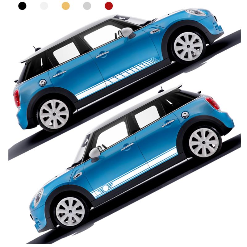 2 Pezzi Adesivi Decorativi Body Skirt Vita Laterale Portiera Auto Per MINI Cooper Clubman F54 F55 F60 R55 R56 R60 Countryman Accessori