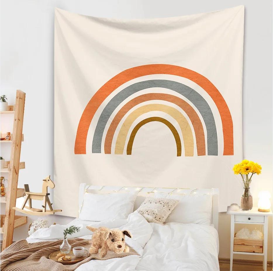 Tapiserie Fundal Sufragerie Murală Covorașă Plajă Decorare Acasă Agățat de perete cu caracter simplu și proaspăt