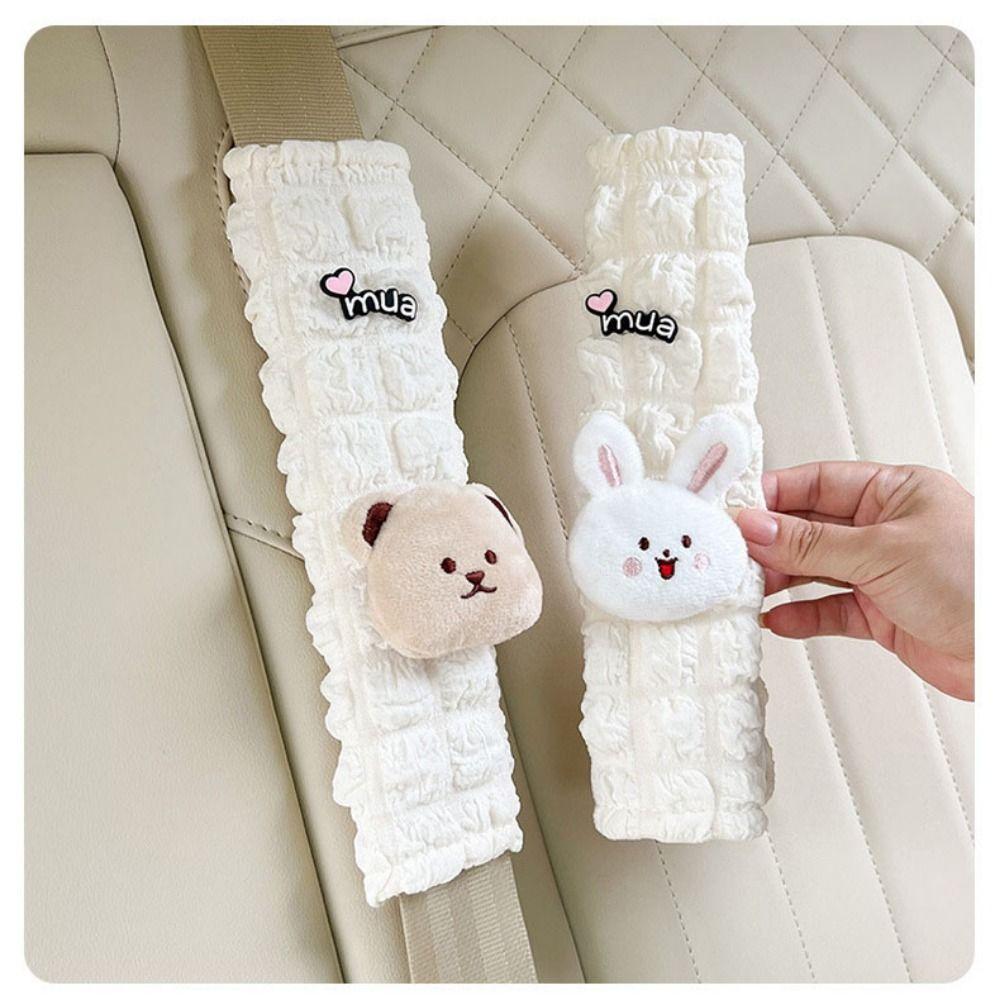 Rabbit Bear Rabbit Seat Belt Bear Car Seat Shoulder Cover  Car Accessories