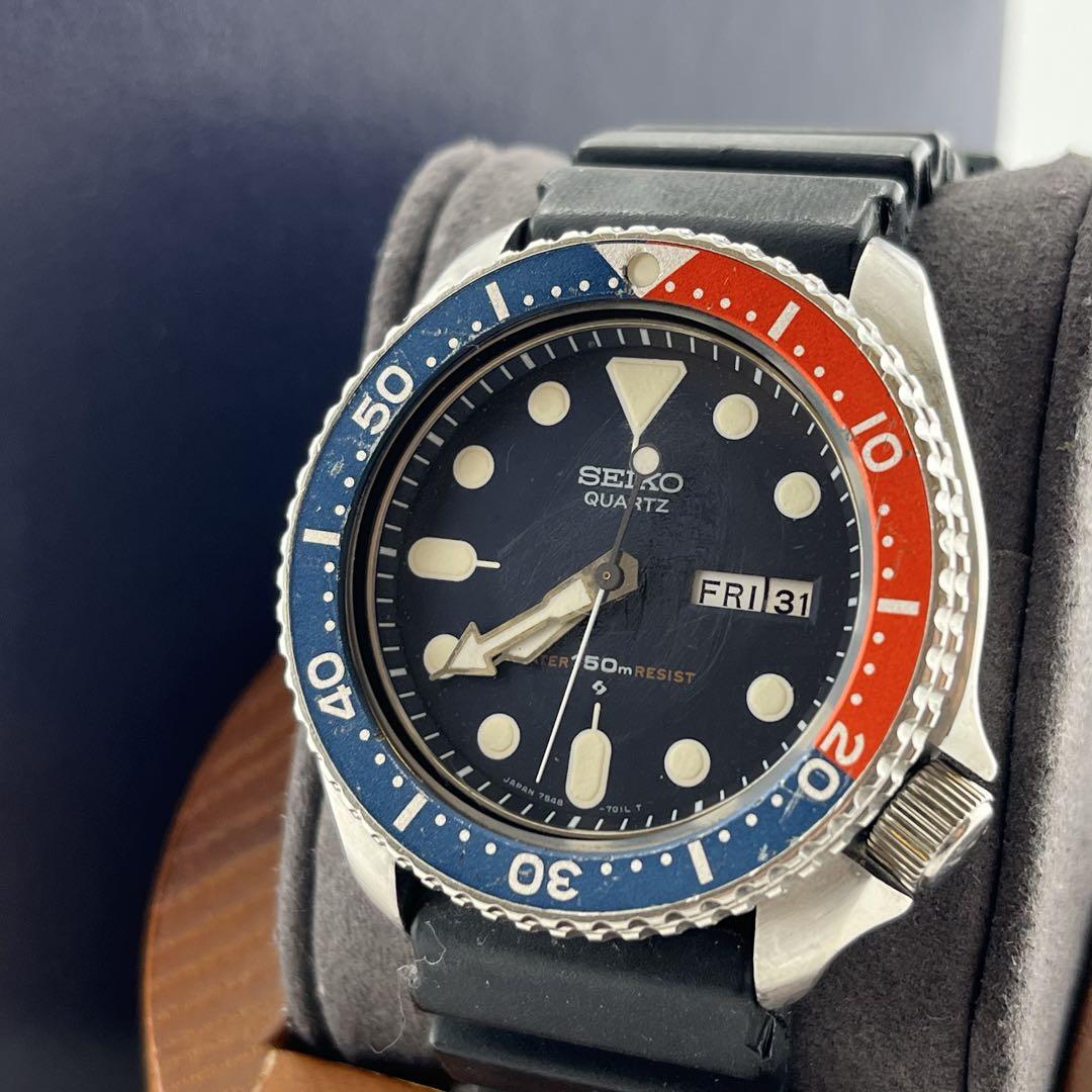 

[USED] Rare Seiko Day-Date 7548-700B Diver with Box