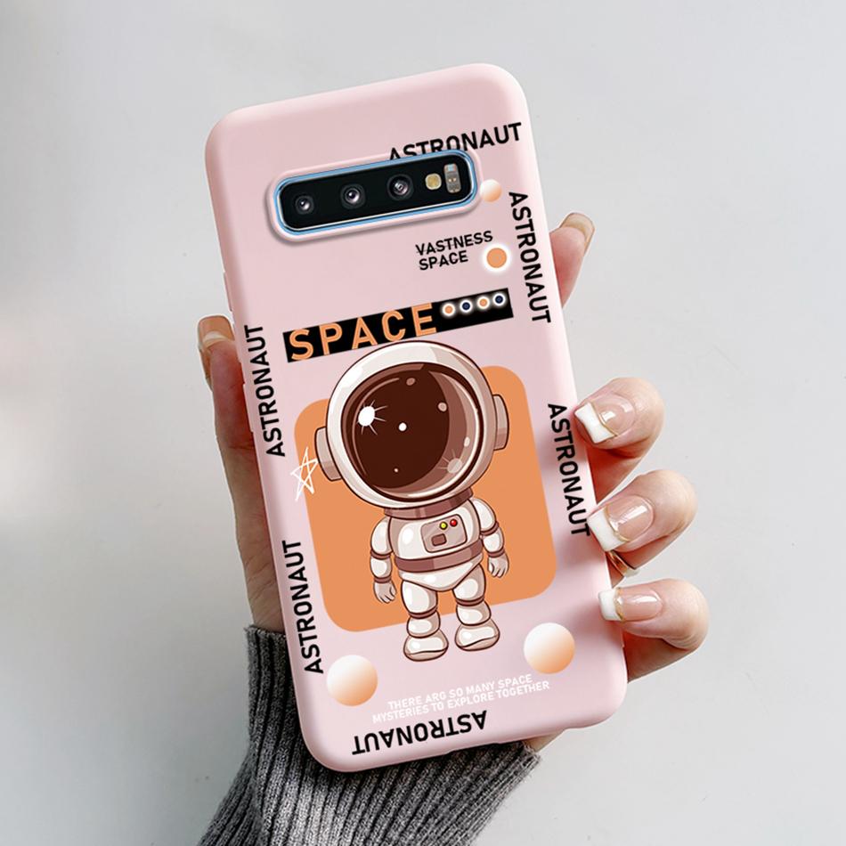 Für Samsung Galaxy S10 Plus Hülle SM-G975F Astronaut Handyhülle Für Samsung S10 S10E SM-G973F SM-G970F S 10 S10Plus S10e Bumper