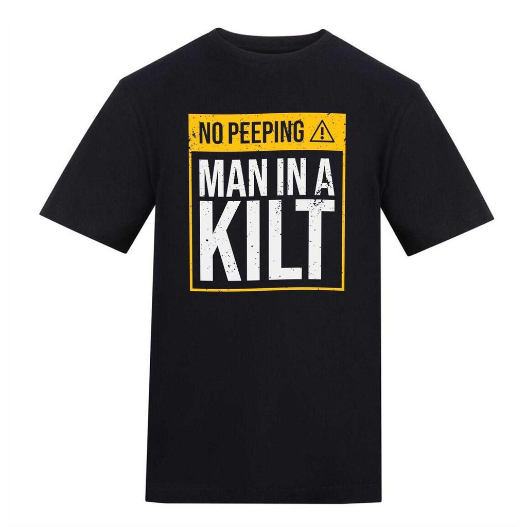 AWD Unisex Adult NO PEEPING - MAN IN A KILT T-Shirt
