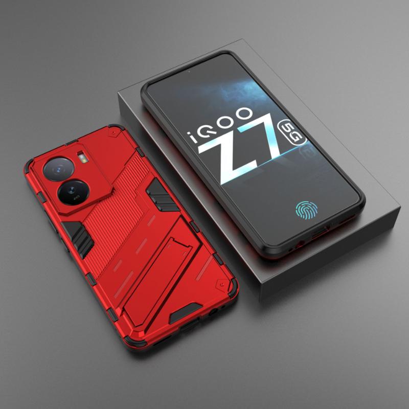 For Vivo iQOO Z7x Z7 Pro 5G Armor Shockproof Phone Case Back Cover For iQOO Z7 Magnetic Kickstand Anti-Fall Protect Coque Cases