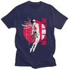 Anime Ghost Soldier Ghost In The Shell Pattern Print Cotton Hot Sale Unisex Shirt Summer New Oversized Neck Unisex Tshirt