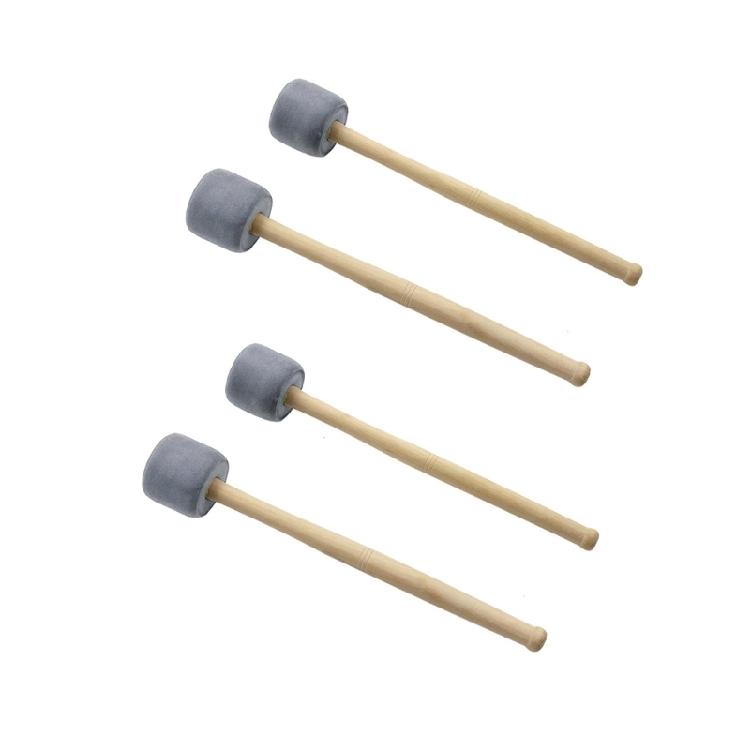 4 pcs Hammer for Head Drum Foam Pad Bass Percussion Beater Drumstick Mallet Dura