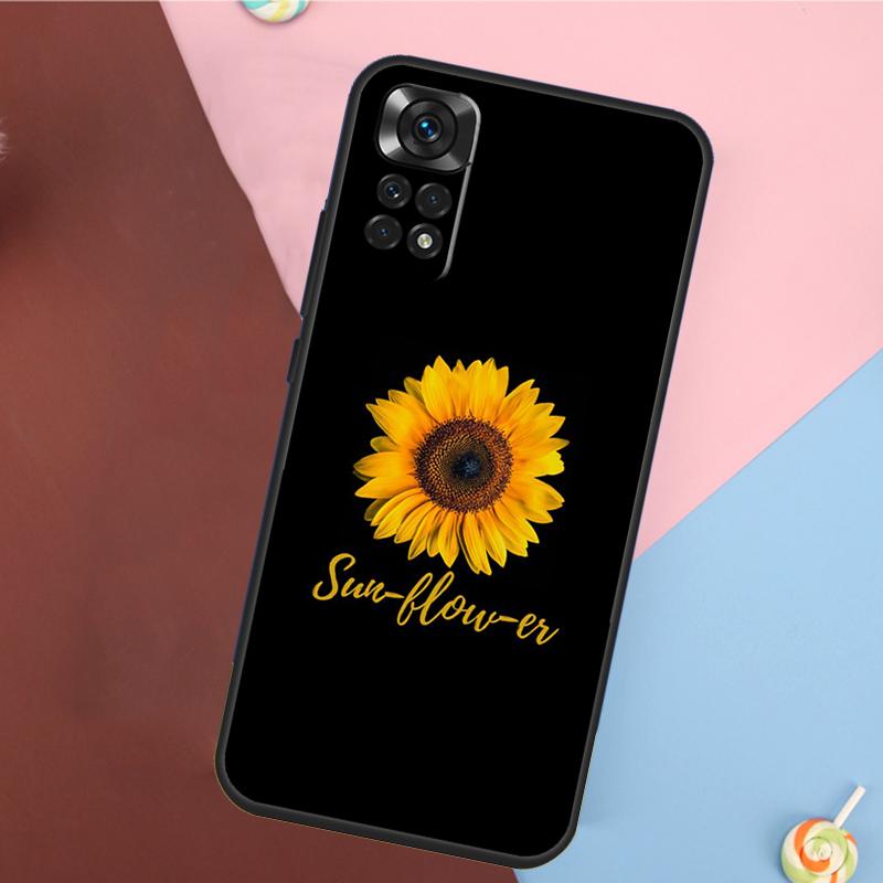 Beauty Yellow Sunflower Cover For Xiaomi Redmi Note 13 Pro 14 12 11 9 10 9S 10S 11S 12S Redmi 10C 12C 13C 14C Case