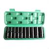 Socket Wrench Set, 10Piece, Extension Bar, Storage Case, Automotive Repair Silver 10pcs 821mm A