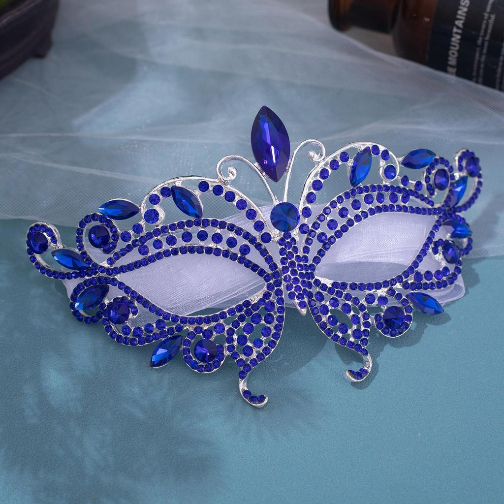 Small Batch Custom European & American Masquerade Mask with Rhinestone Tassels for Weddings & Parties