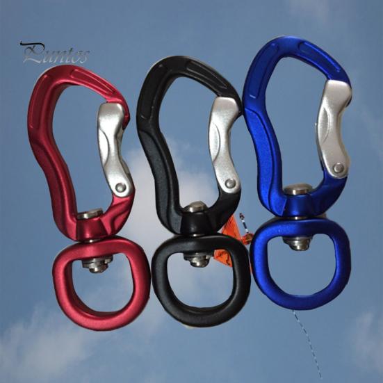 Universeller Ringkarabiner Aufhängeschnalle 360-Grad-Drehung Rotierend Selbstverriegelnd Sicherer Outdoor-Clip Hohe Tragfähigkeit Aluminiumlegierung Vielseitig