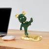 Sculpture Mobile Stand Figurine Made Portable Desk Holder Accessories Toys Crafts for