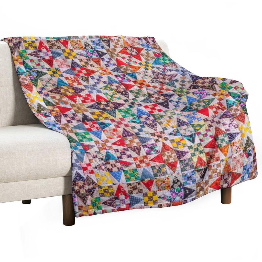 Red Tone Patchwork Throw Blanket Giant Sofa Designers for sofa Winter beds Blankets