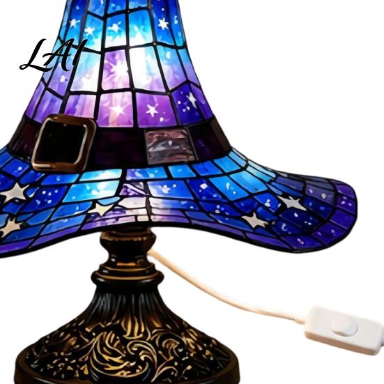 Mysterious Style Lamp Witch Hat Table Lamp USB Powered LED Bedside Light