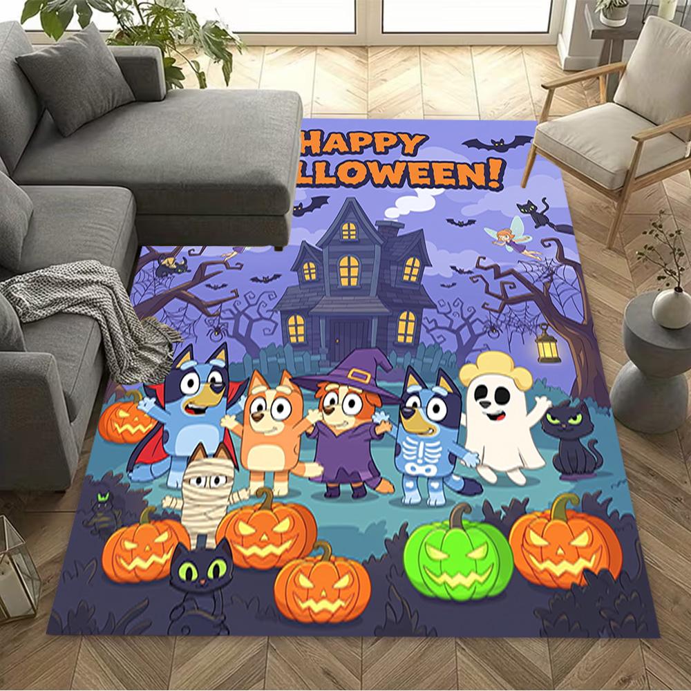 Bluey Core Adventures Floor Rug Office Rug Design for Playrooms Decorate room Game Room Kitchen Anti-slip Rug Decorate Offices Best for Christmas