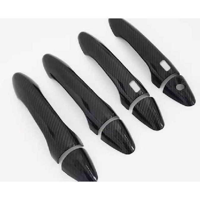 For Kia Sportage 2011-2016 Carbon Fiber Car External Door Handle Cover Trim