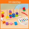 Wooden Fruit Theme Strand Building Blocks Color And Shape Matching Toys Children