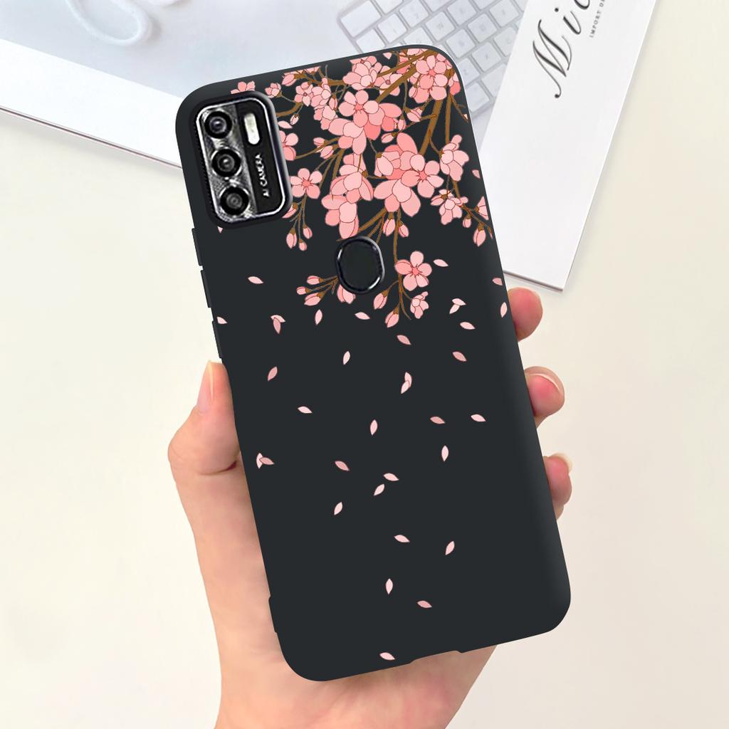 Per Custodia Telefono ZTE Blade A7020 Copertura Posteriore ZTE Blade A7s 2020 Guscio Paraurti Morbido in Silicone Liquido Moda Donna Cielo Stellato Funda Capa