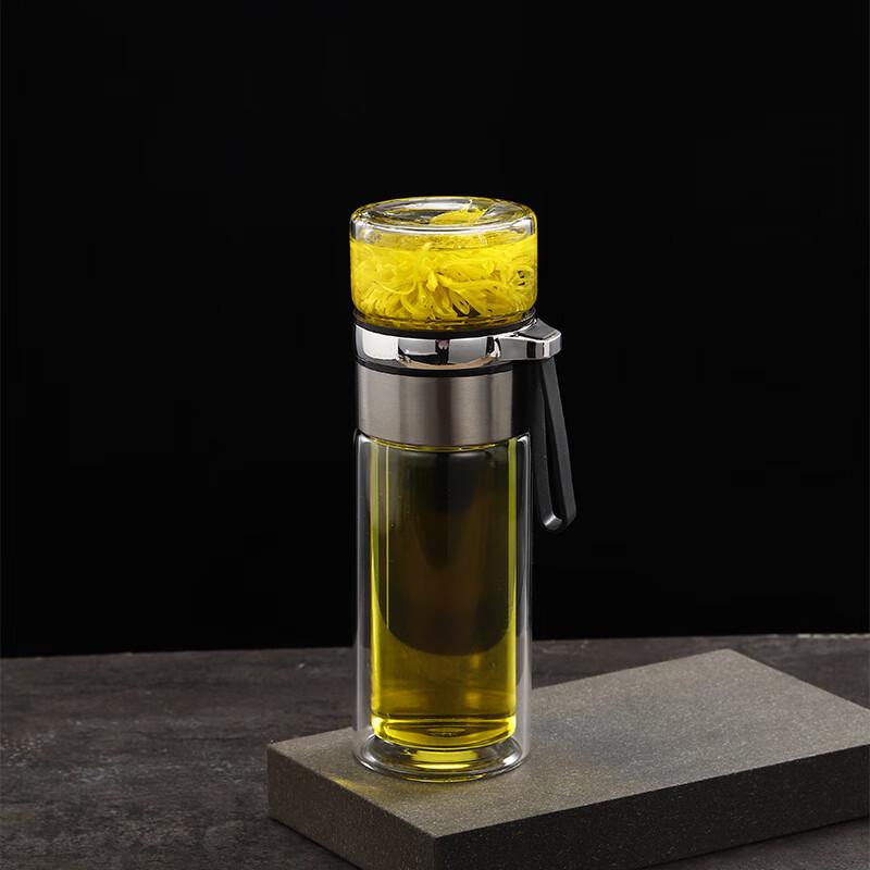 Shangqi Tea Infuser Double-Layer Glass Mug