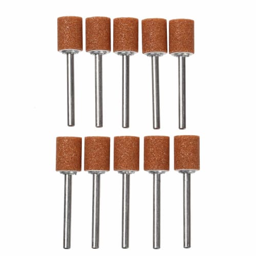 Monopa! Vitrified Shaft Grinding Stone, WA, Pack of 10, Polishing and Grinding Tools (#60, 10 X 13 X 3, Cylindrical)