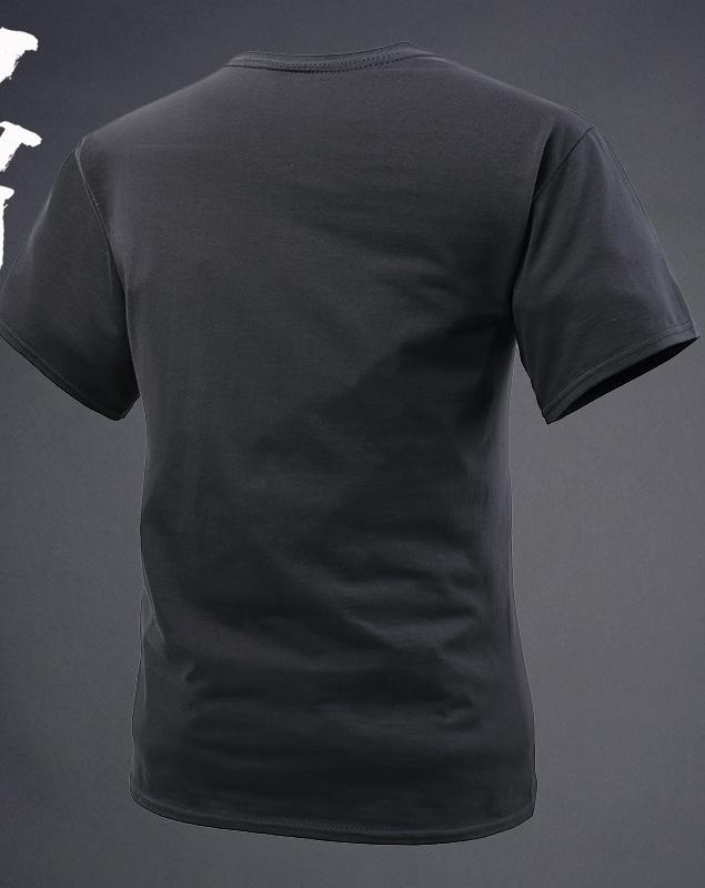 ZX Tee 2024 Army T-shirt Men's Outdoor Short Sleeve Tactical T-shirt 101 Airborne Division Eagle Head Element T-shirt Army Short Sleeve