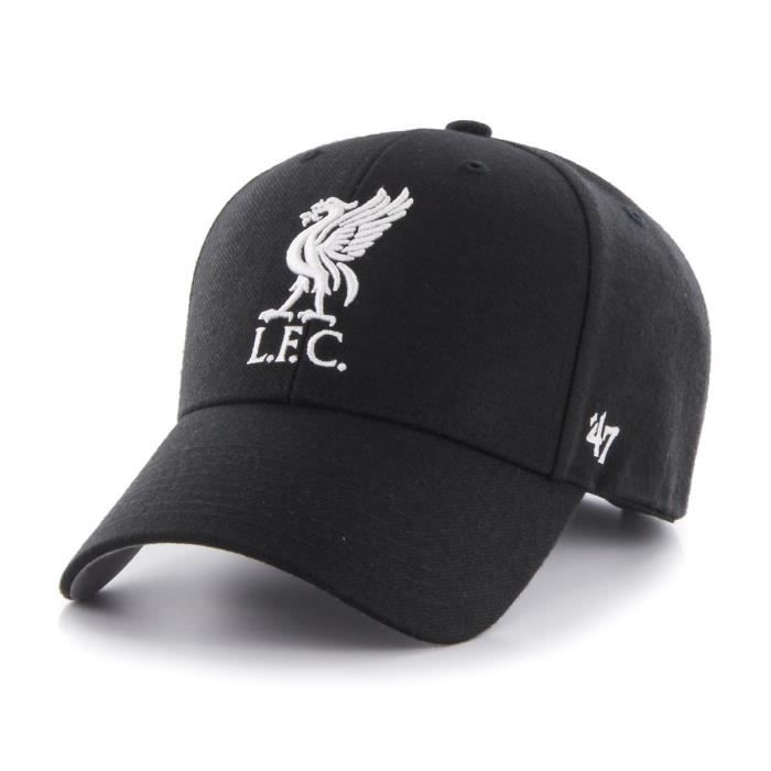 Casquette - MVP FC Liverpool - Noir - Ajustable - Décontractée - 85% acrylique