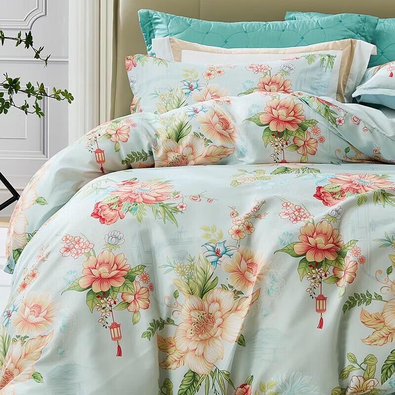 Fuanna Lakeside Breeze Brushed Printed Bedding Set