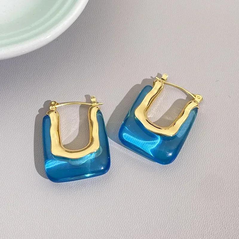 Vintage Bohemia Turquoise Cowboy Hat Boots Horse Earrings for Women Trendy Exaggerate Earring Party Wedding Jewelry Gift
