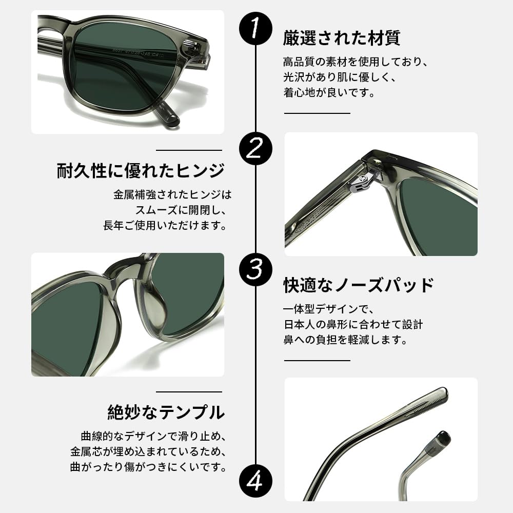 FEISEDY Polarized Sunglasses with TAC UV TR90 Stylish and Popular for Mountain UV400 B1411 Lenses, Protection, Lenses, Driving, Fishing, Climbing,