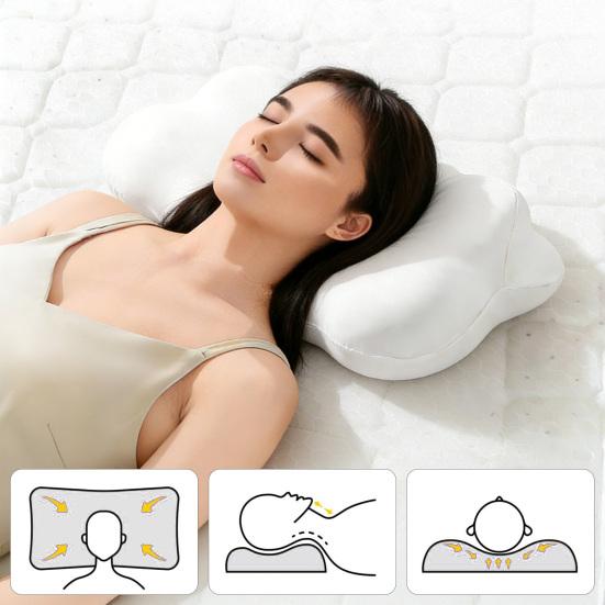 Molnkudde Memoryskum Formad Kudde med Tvättbart Överdrag Justerbar Nackkudde Ergonomiskt Cervikalt Stöd för Sid- Rygg- Magsovare