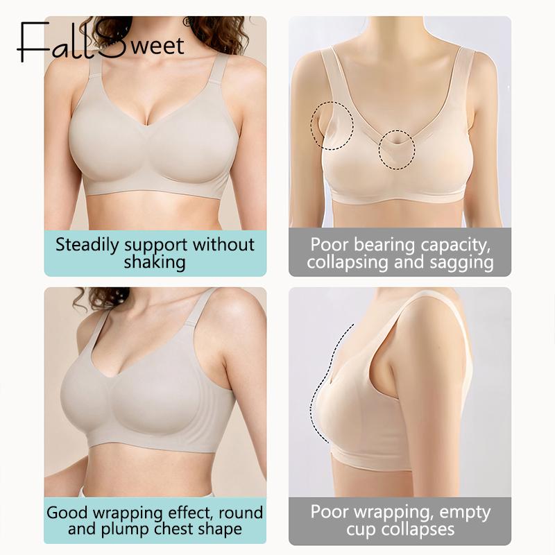 Women's Plus Size Underwear Seamless Push Up Bra Soft Support Bralette Comfortable Wireless Brassiere Big Size Sexy Female Lingerie