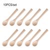 10 Pieces Small Wooden Spoons Kids Dining Tools Bar Gadgets Honey Teaspoon for Kitchen Seasoning Coffee Tea Jam