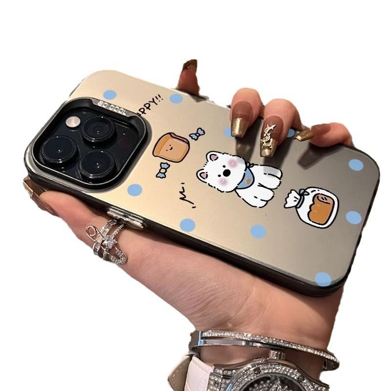 Bread dog for Apple 15 mobile phone case iPhone16Promax color silver 14 anti-drop 12Pro men and women 13