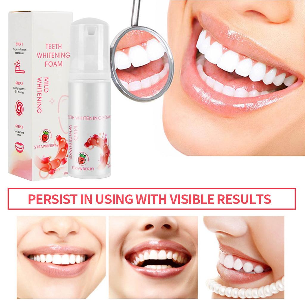 Tooth Coloring Serum Whitening Foam Teeth Cleaning 50ML