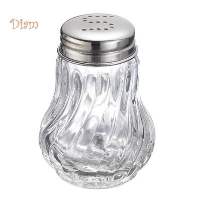 CO&LO 2Pcs Kitchen Spice Salt Pepper Seasoning Shaker Jar BBQ Cooking Glass Bottle